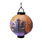 Lantern Halloween Ghost Festival Decoration Props Led Luminous Pumpkin Paper Lantern