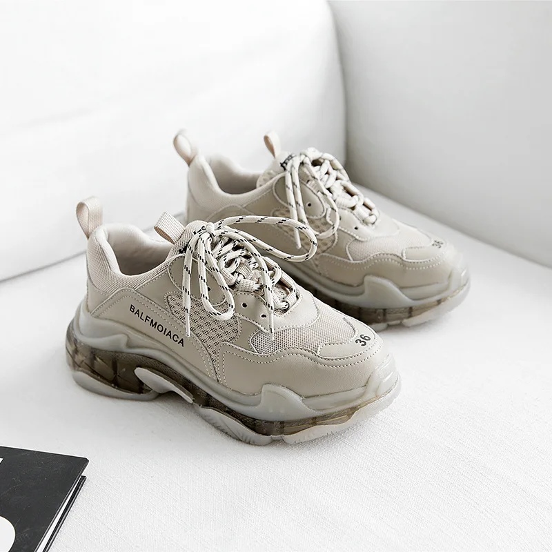 Wholesale Dad Shoes Female 2020 New Style Mesh Sneakers Leather Casual Style Casual Shoes outdoor sneaker shoes EU 35-40, Black
Wholesale Dad Shoes Female 2020 New Style Mesh Sneakers Leather Casual Style Casual Shoes outdoor sneaker shoes EU 35-40, Black