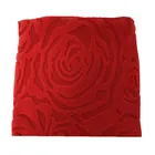beautiful and soft red rose knit Fabric Jacquard polar fleece