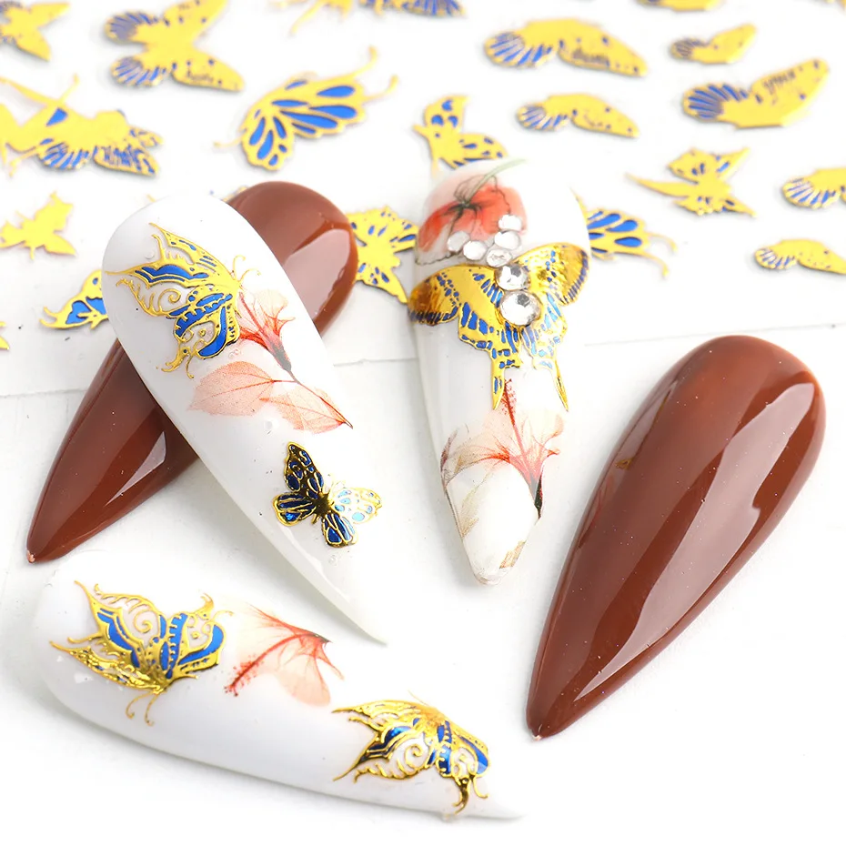 New Popular 5d Acrylic Nail Decals Custom Gel Nail Stickers Decorations Bronzing Snowflake Butterfly, Pic
New Popular 5d Acrylic Nail Decals Custom Gel Nail Stickers Decorations Bronzing Snowflake Butterfly, Pic