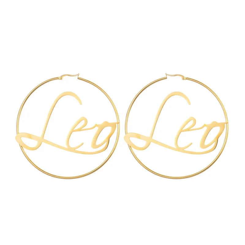 New European and American Vacuum plated 18K stainless steel 12 constellation exaggerated round 80MM female simple hoop earrings, Round 80mm earrings
New European and American Vacuum plated 18K stainless steel 12 constellation exaggerated round 80MM female simple hoop earrings, Round 80mm earrings