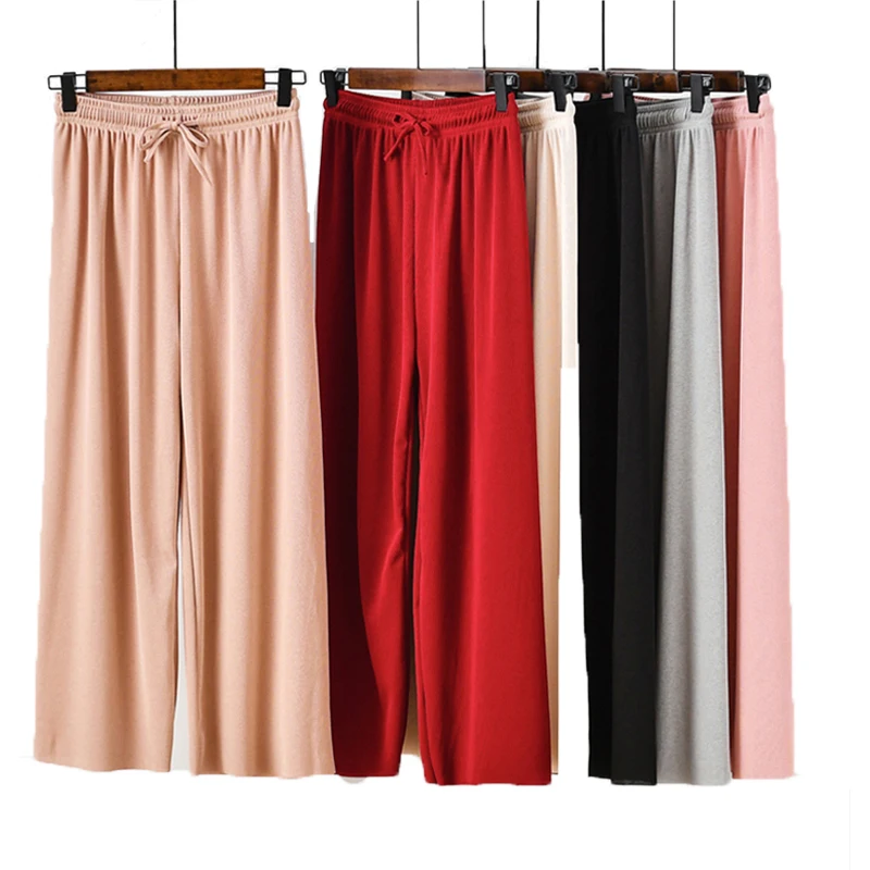 Ice silk wide leg pants women's summer Korean version loose high waist elastic thin straight pants
Ice silk wide leg pants women's summer Korean version loose high waist elastic thin straight pants