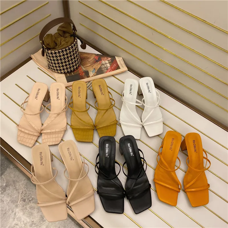 2021 new European and American women's sandals with thick heels heeled sandals sandals for women and ladies women heels, Black
2021 new European and American women's sandals with thick heels heeled sandals sandals for women and ladies women heels, Black