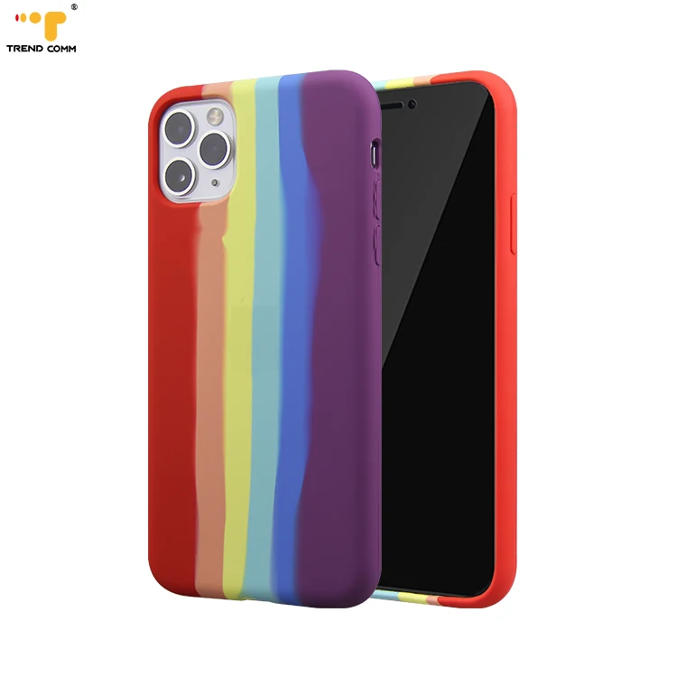 New Arrival Popular Rainbow Colorful Customized Silicone Original Logo For iPhone 11 12 Cell Phone Case
New Arrival Popular Rainbow Colorful Customized Silicone Original Logo For iPhone 11 12 Cell Phone Case