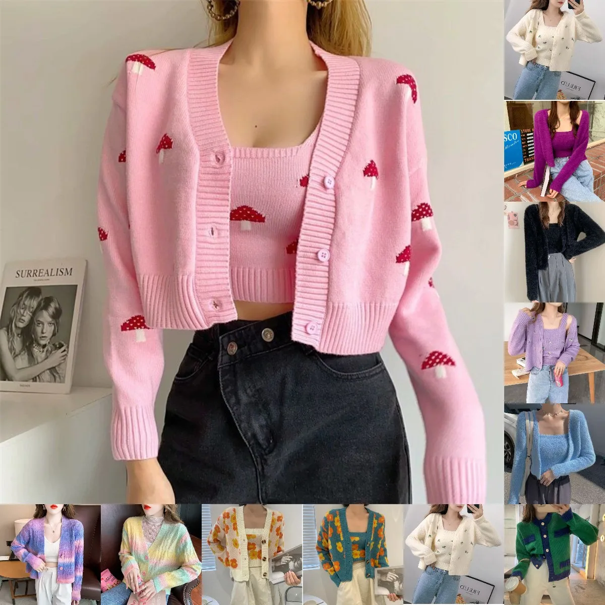 New thin, all-match, single-breasted, long-sleeve cashmere cardigan sweater for women in early fall 2022
New thin, all-match, single-breasted, long-sleeve cashmere cardigan sweater for women in early fall 2022
