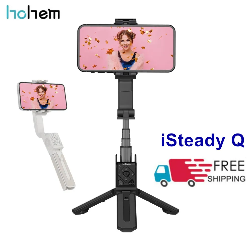 Hohem iSteady Q Smartphone Gimbal Stabilizer 360 Face Tracking Rotating Smartphone Handheld Stabilizer for iPhone Android Device
Hohem iSteady Q Smartphone Gimbal Stabilizer 360 Face Tracking Rotating Smartphone Handheld Stabilizer for iPhone Android Device
