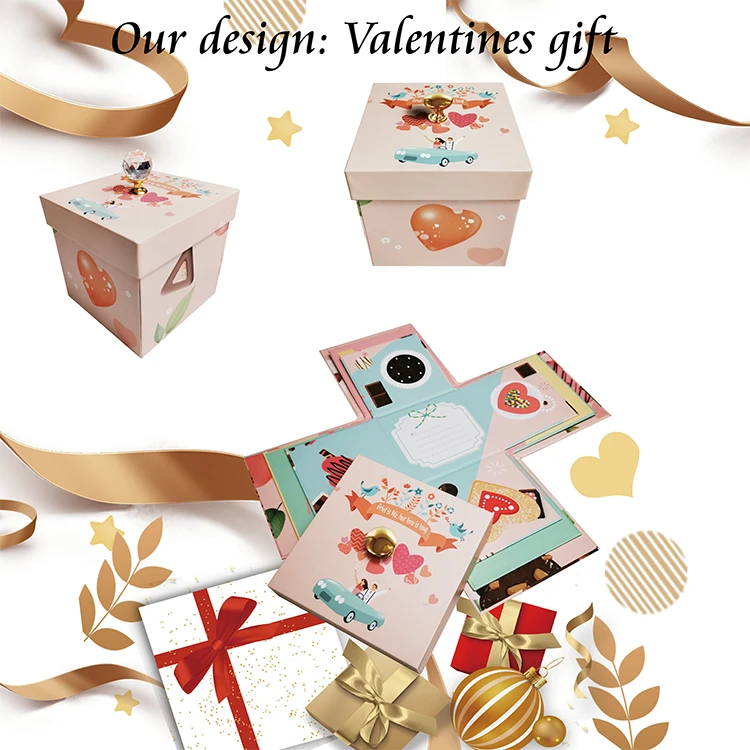 wholesale custom birthday valentine surprised explosion gift box