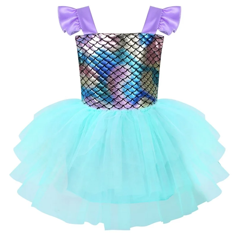 Girls Light Purple Mermaid Sleeveless Glossy Fish Scales Backless Mesh Splice Tutu Dress
Girls Light Purple Mermaid Sleeveless Glossy Fish Scales Backless Mesh Splice Tutu Dress