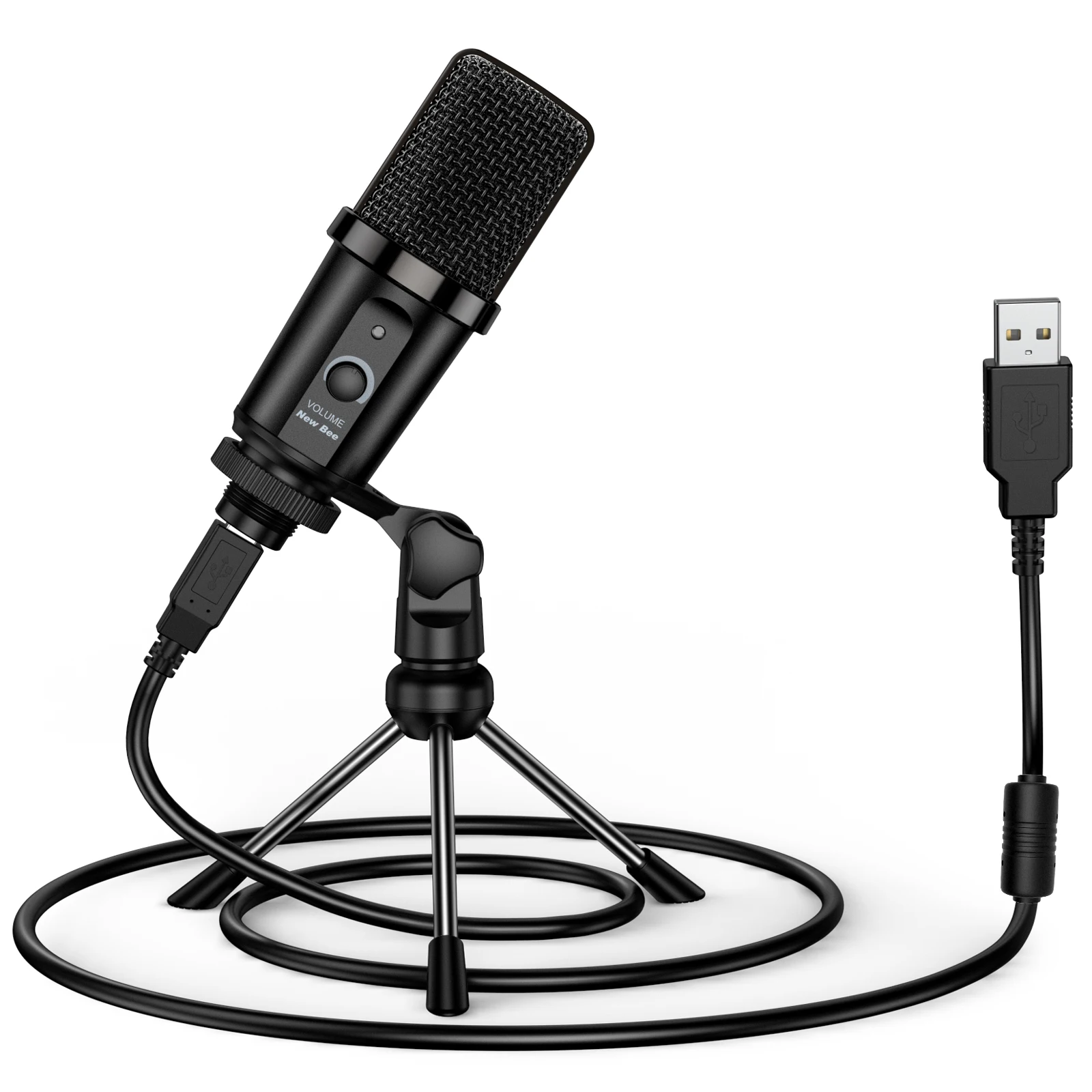 Stereo USB Condencer Microphone Condencor Desk Recording Studio Microphone for Youtube Laptop PC Cell Phone Recording
Stereo USB Condencer Microphone Condencor Desk Recording Studio Microphone for Youtube Laptop PC Cell Phone Recording
