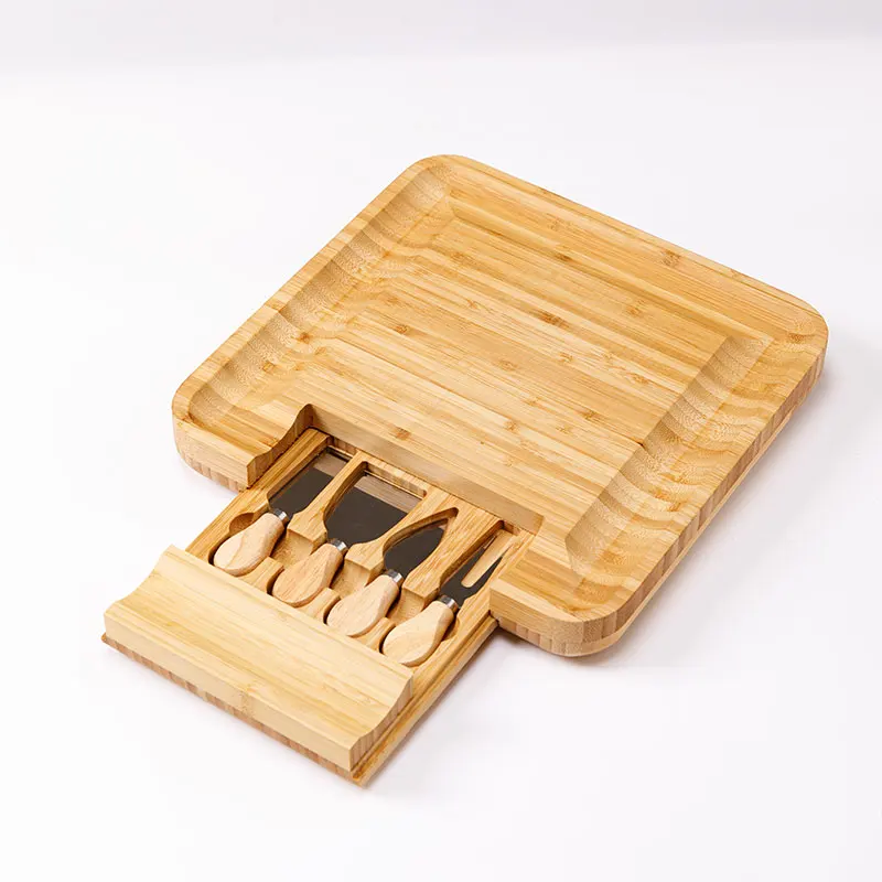 New hot-selling bamboo cheese board set meal with cheese tools restaurant cafe kitchen supplies, Natural
New hot-selling bamboo cheese board set meal with cheese tools restaurant cafe kitchen supplies, Natural