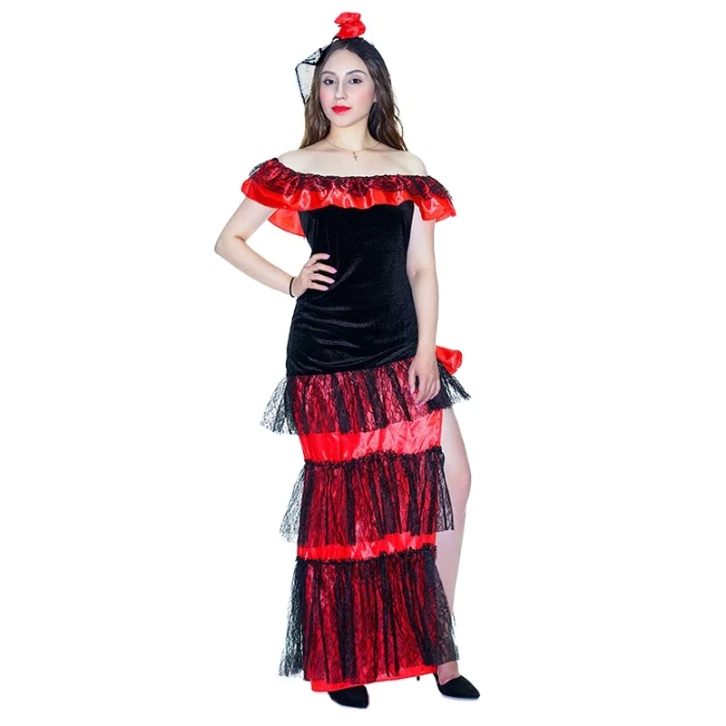 Adult Women Flamenco Dancer Red Dress Carnival Party Stage Performance Cosplay Dancer Costume
Adult Women Flamenco Dancer Red Dress Carnival Party Stage Performance Cosplay Dancer Costume