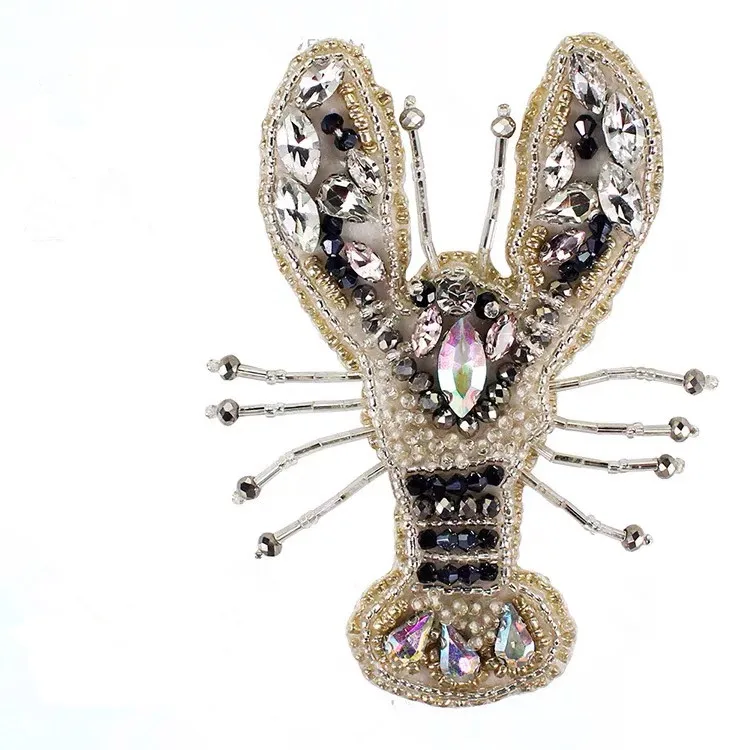 Rhinestone Bead lobsters Sew on Applique Clothing Embroidery lobster Beaded Badge Patches for Jackets
Rhinestone Bead lobsters Sew on Applique Clothing Embroidery lobster Beaded Badge Patches for Jackets