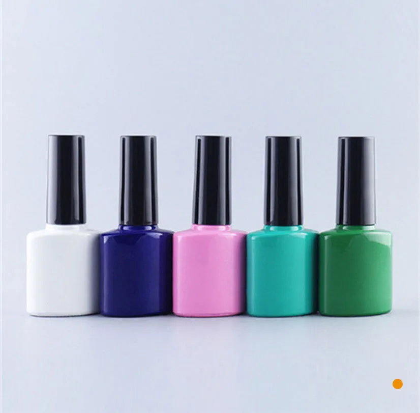 Factory supply empty glass gel nail polish bottle with brush and cap 
Factory supply empty glass gel nail polish bottle with brush and cap