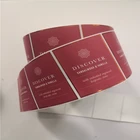 Custom Adhesive Gold Foil Vinyl Sticker Label
