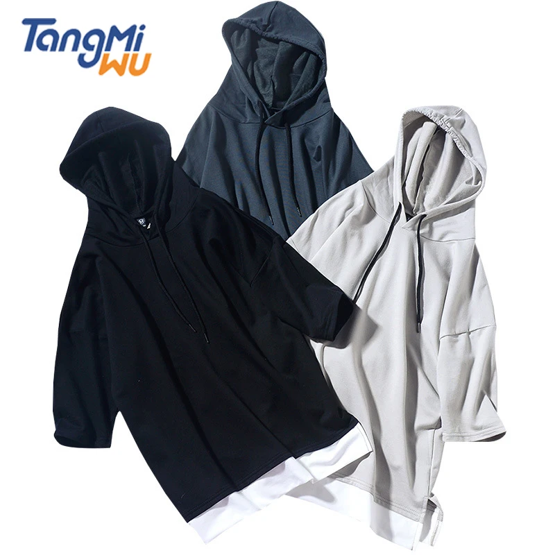 TMW high quality wholesale solid color side split men's herren hoodie plain patchwork hem short sleeve hoodie
TMW high quality wholesale solid color side split men's herren hoodie plain patchwork hem short sleeve hoodie