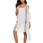 Women Casual Cold Shoulder Beach Dress Sexy Bikini Bathing Suit Cover Up