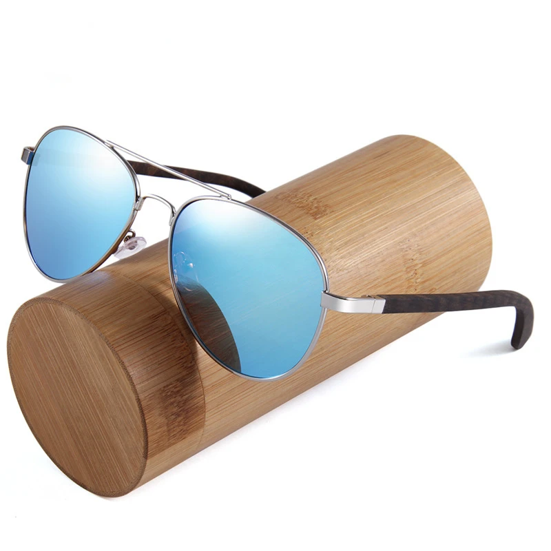 hip hop retro personality Polarized Large Metal Frame man Sunglasses with Bamboo and Wood Legs
hip hop retro personality Polarized Large Metal Frame man Sunglasses with Bamboo and Wood Legs