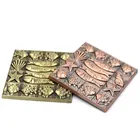 Factory Direct Metal Eco Friendly Square Cartoon Ocean Fish Fridge Magnet Souvenirs For Tourist