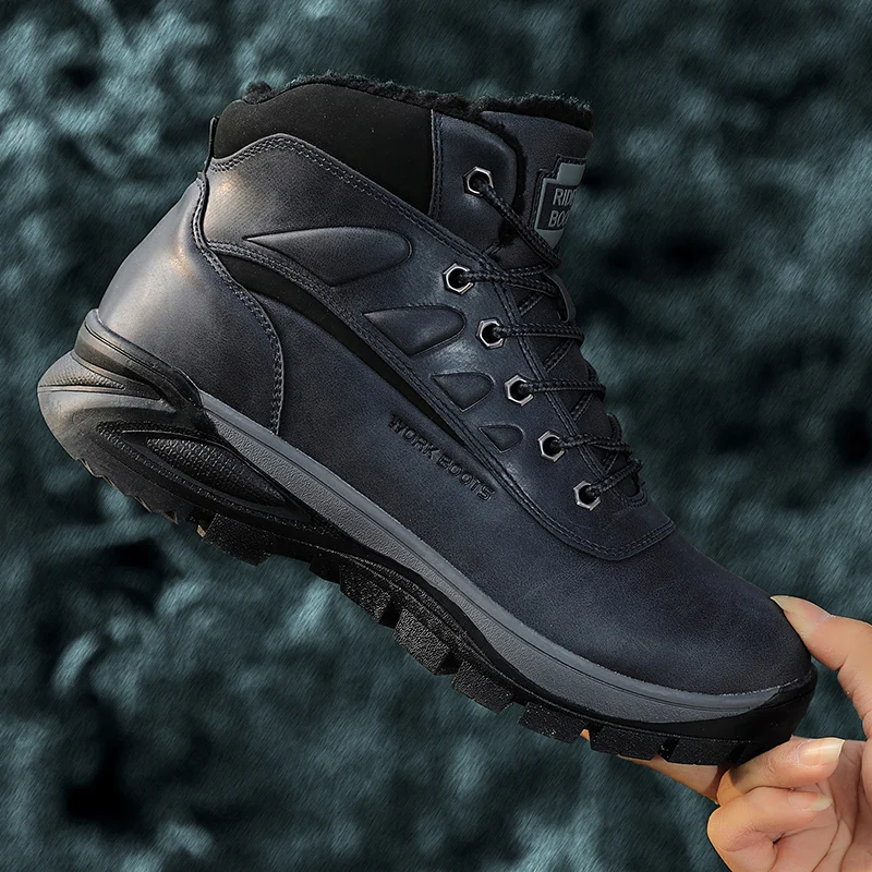 Genuine Leather Comfortable High-Top Hiking Boots For Men Brown S219-2192 (STOCK ITEM-20% OFF) 13 PRISTINE