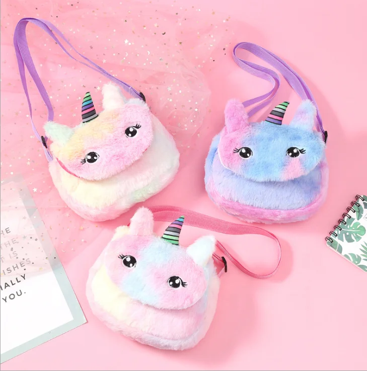 Unicorn Cartoon Plush Small Purse Girl One-shoulder Cross-Body Bag woman, Customized color
Unicorn Cartoon Plush Small Purse Girl One-shoulder Cross-Body Bag woman, Customized color