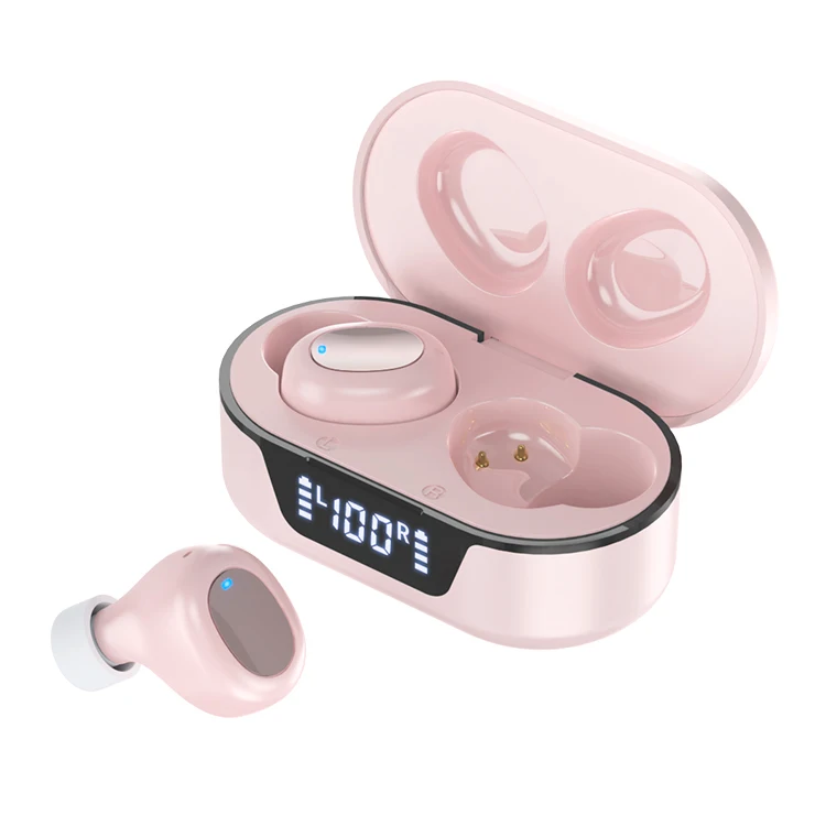 TW16 Newest Earphone Wireless Headphones in-Ear Deep Bass Earbuds LED Power Display Headset With Microphone Headphones
TW16 Newest Earphone Wireless Headphones in-Ear Deep Bass Earbuds LED Power Display Headset With Microphone Headphones