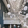 Engineering customized one-stop design services classic luxury hotel lobby crystal decoration led chandelier pendant light