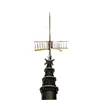 roof mounted telescopic mast for lightning rod