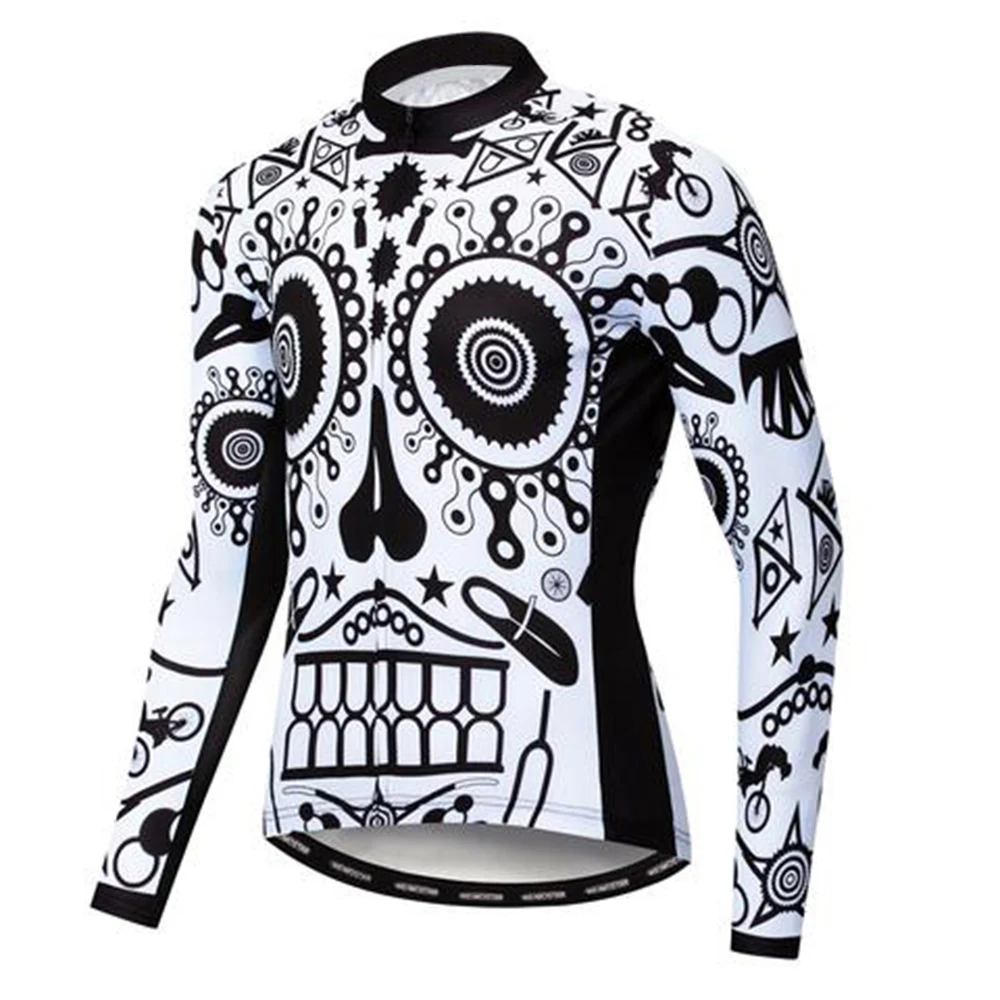 HIRBGOD FRS007-01 White Skull Cycle Jersey Men Long Sleeve Bike Jersey Comfortable Cycling Jersey Plus Size Cycling Wear
HIRBGOD FRS007-01 White Skull Cycle Jersey Men Long Sleeve Bike Jersey Comfortable Cycling Jersey Plus Size Cycling Wear