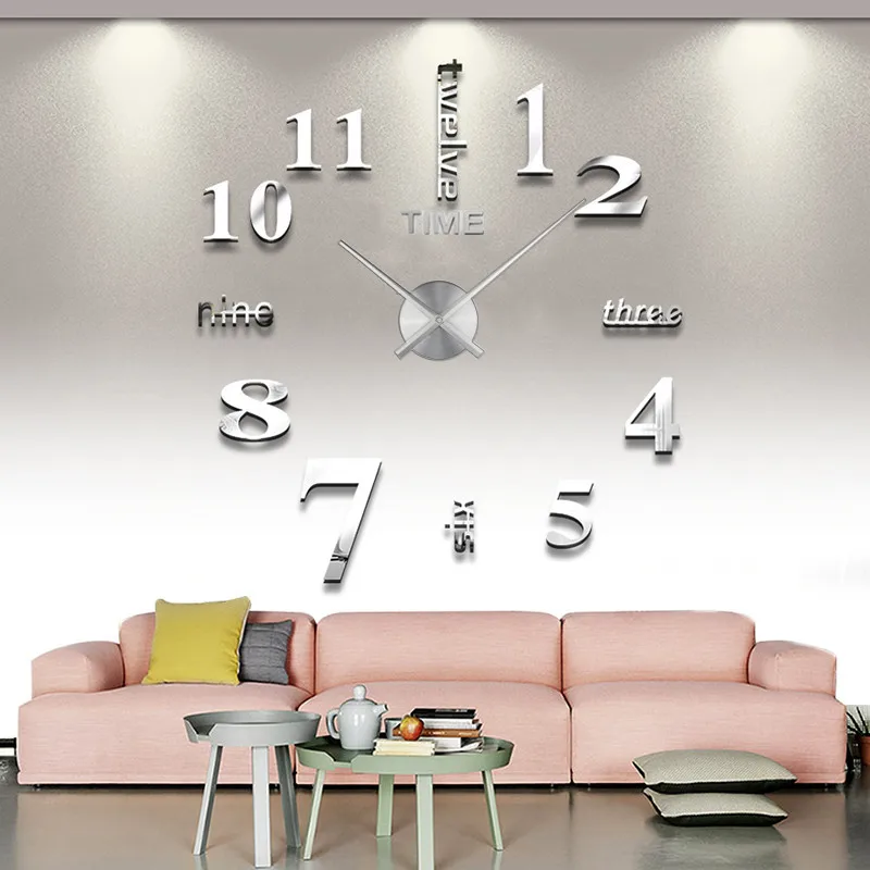 37 Inch Modern Acrylic Living Room DIY 3D Sticker Home Large Decorative Wall Clocks
37 Inch Modern Acrylic Living Room DIY 3D Sticker Home Large Decorative Wall Clocks