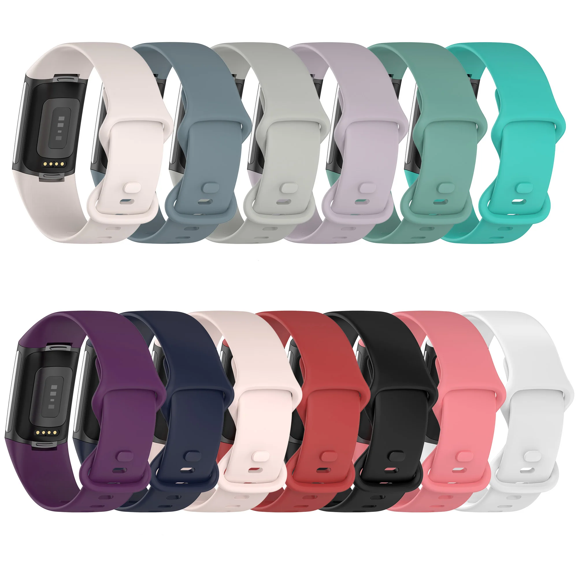 BOORUI silicone watch bands pure color sport simple bracelet for fitbit charge 5 strap silicone strap, 13 colors
BOORUI silicone watch bands pure color sport simple bracelet for fitbit charge 5 strap silicone strap, 13 colors