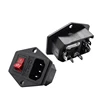 with 10A fuse ! power socket with Rocker Switch ac socket 3 Terminal Power Socket with Fuse Holder Connector