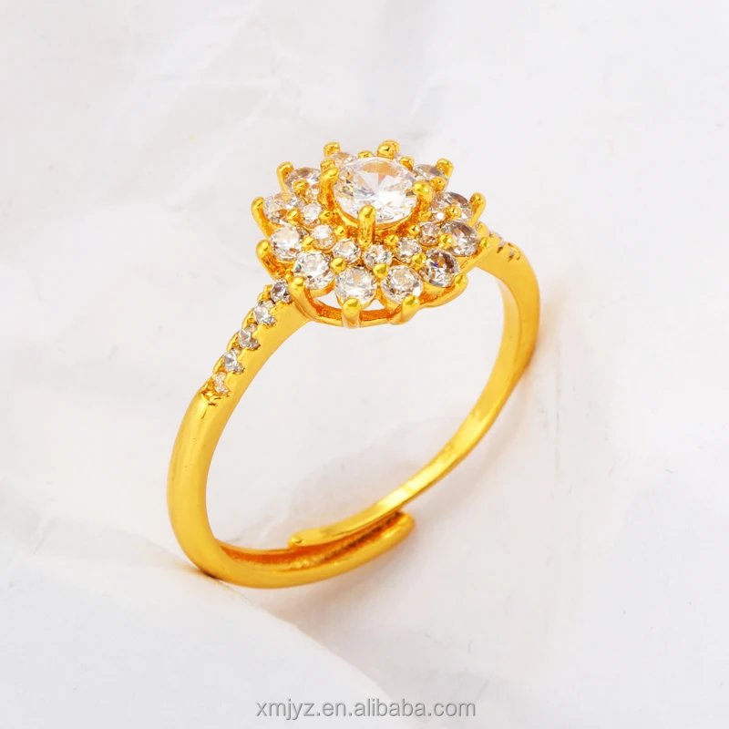 The New Micro-Inlaid Fashion Full Diamond Ring Brass Gold-Plated Simulation Diamond Japanese And Korean Open Ring Female
The New Micro-Inlaid Fashion Full Diamond Ring Brass Gold-Plated Simulation Diamond Japanese And Korean Open Ring Female