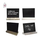 Graphic Customization Blackboard Tabletop Set 4 Small Mini Blackboard Sign