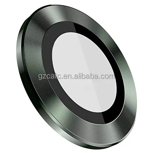 

High Clarity 9H Tempered Glass Aluminum Alloy Back Camera Lens Ring Cover Protector for iPhone 14 Pro / 14 Pro Max - Graphite