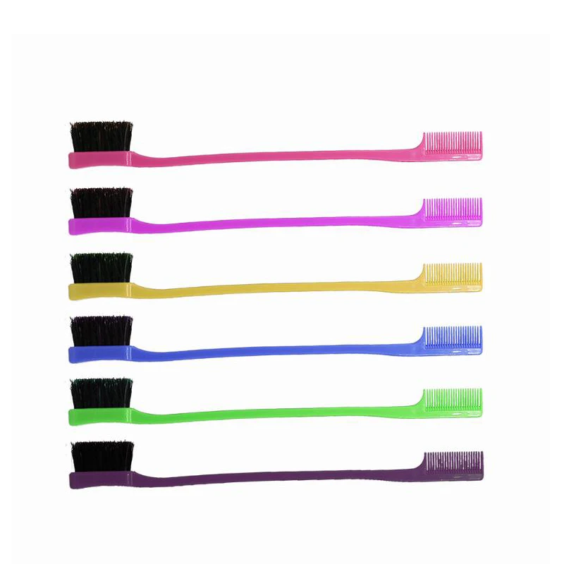 Wholesale price cheap edge brush and comb double colorful edge control hair brush, Black, white, pink, purple, rose red
Wholesale price cheap edge brush and comb double colorful edge control hair brush, Black, white, pink, purple, rose red