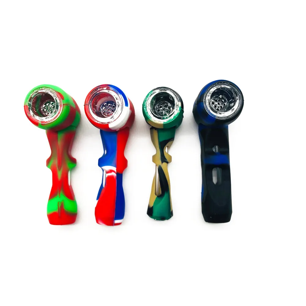 New Style Silicone Tobacco Water Pipes Cigarette Glass Smoking Pipe For Weed, Customized color
New Style Silicone Tobacco Water Pipes Cigarette Glass Smoking Pipe For Weed, Customized color