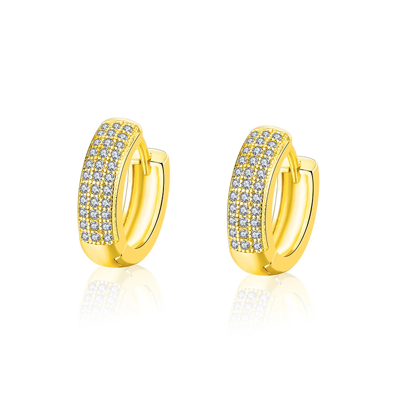 Hot factory wholesale zircon ear plated 18K gold high quality earrings for women design jewelry
Hot factory wholesale zircon ear plated 18K gold high quality earrings for women design jewelry