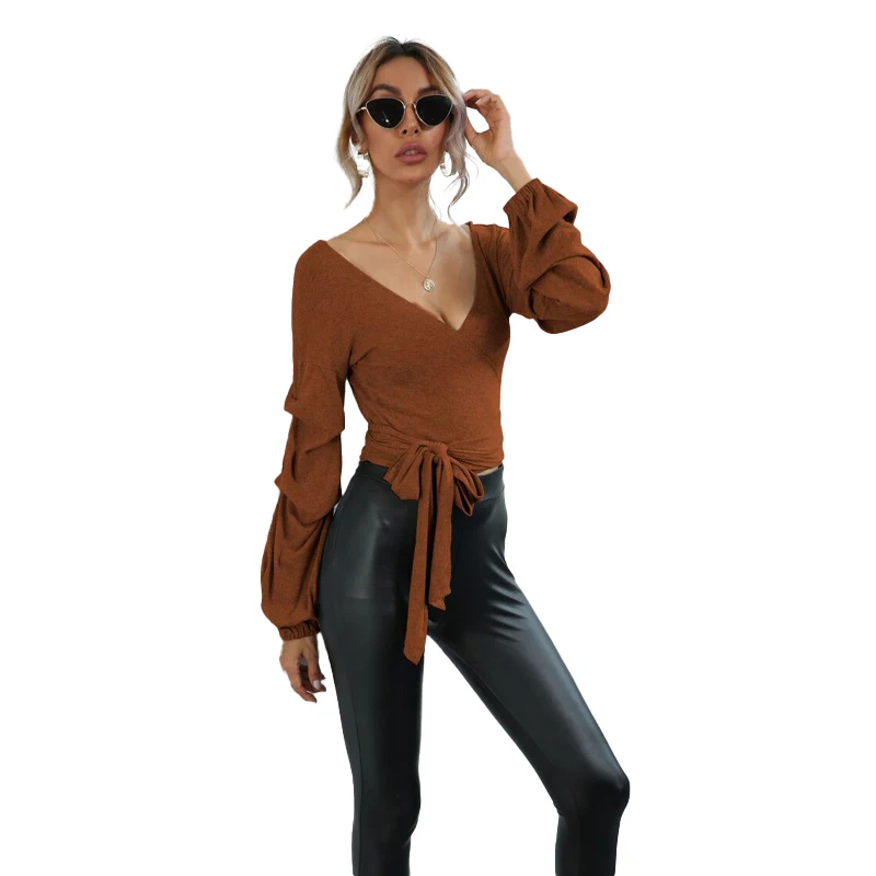 cx-03 Girlish street style sweet front strap sexy V-neck top Puff Sleeves Plunging Neck Crop Tank Top Women Wrap Bowknot
cx-03 Girlish street style sweet front strap sexy V-neck top Puff Sleeves Plunging Neck Crop Tank Top Women Wrap Bowknot