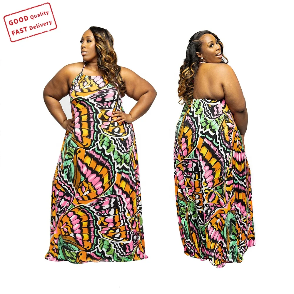 GQ2804 2021 new arrrials maxi dresses women butterfly printed sling loose big skirt plus size dress fashionable casual dresses, Picture color
GQ2804 2021 new arrrials maxi dresses women butterfly printed sling loose big skirt plus size dress fashionable casual dresses, Picture color