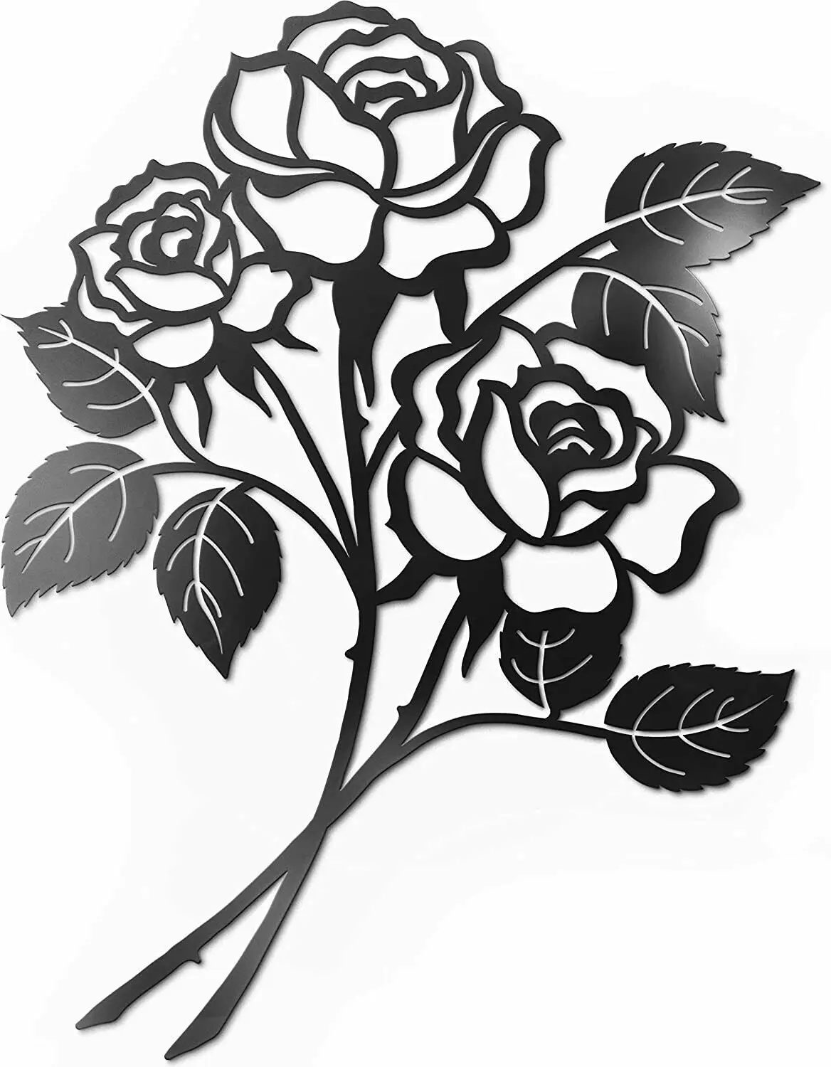 Yinfa Giant Roses Wall Decor Black Metal Art - Rose Flower Wall Decor Metal Wall Decor TY2253
Yinfa Giant Roses Wall Decor Black Metal Art - Rose Flower Wall Decor Metal Wall Decor TY2253