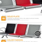 Soft cheap pu price airport beam chair waiting chairs