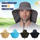 Outdoor camping fishing UV protection neck shade flap hat cap with neck cover