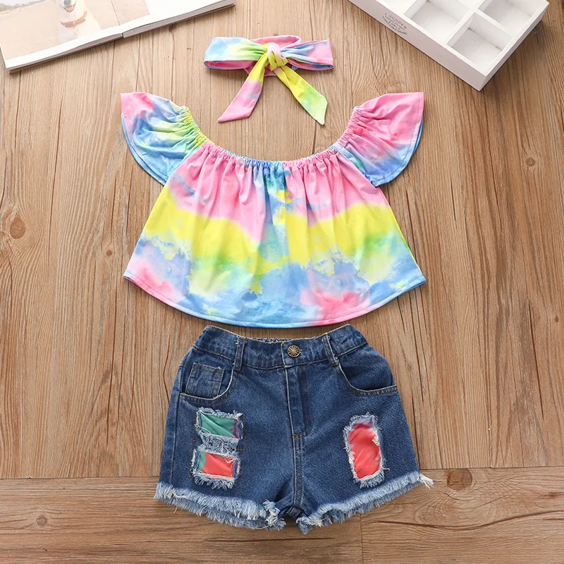 2t Tie Dye Baby Knitting Toddler Summer Clothing Sets Shorts Two Girls Sui Teen Girl Clothing Set, Picture shows
2t Tie Dye Baby Knitting Toddler Summer Clothing Sets Shorts Two Girls Sui Teen Girl Clothing Set, Picture shows