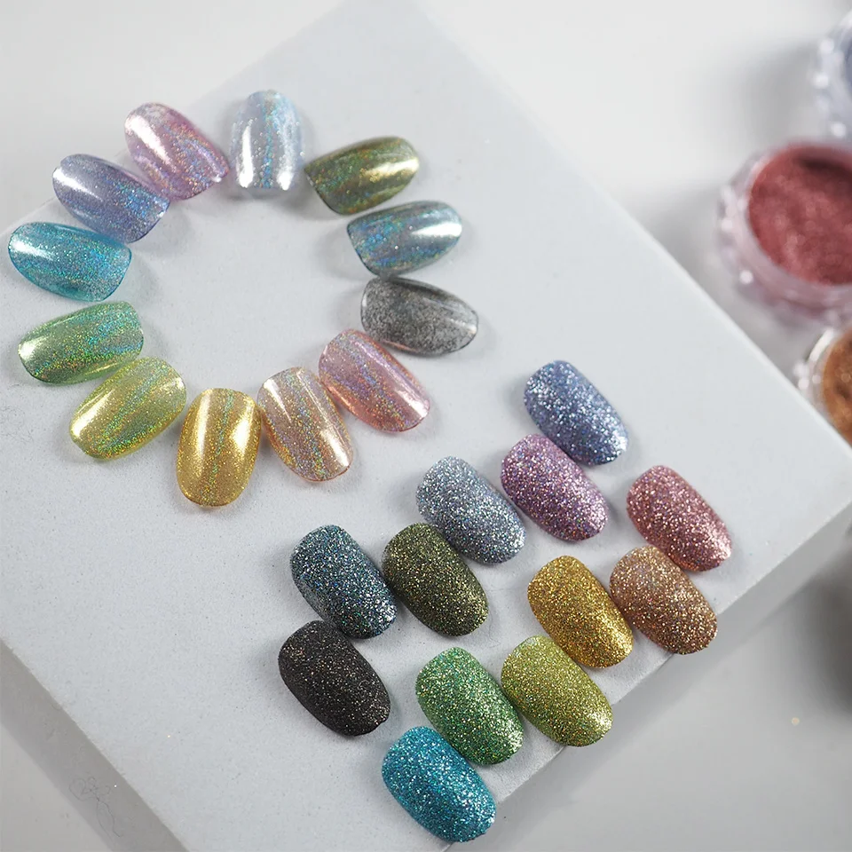 Best Seller 12 colors Mixed Laser Effect Nail Art Glitter Unicorn Powder Nail Pigment
Best Seller 12 colors Mixed Laser Effect Nail Art Glitter Unicorn Powder Nail Pigment