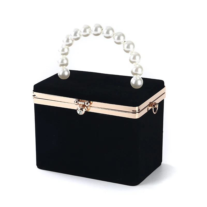 2021 New Fashion Laishi Handmade Bead Handle Evening Bag Velour Box Clutch For Wedding Banquet Party Porm, Black/customized colors
2021 New Fashion Laishi Handmade Bead Handle Evening Bag Velour Box Clutch For Wedding Banquet Party Porm, Black/customized colors
