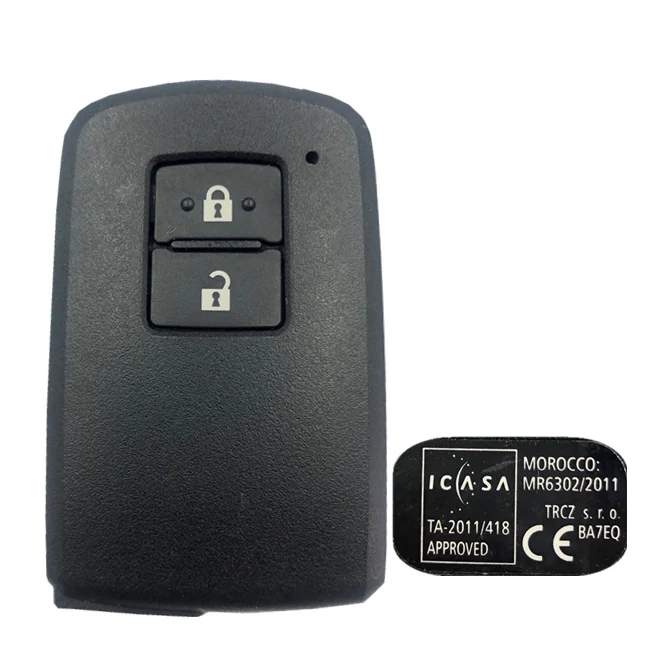 Cn007158 2buttons Smart Key Car Key Fob For Toyota Yaris Auris Ba7eq P1 88 Dst Aes Chip 433mhz 89904 0d130 Keyless Go Buy Keyless Proximity Key Smart Key Toyota Smart Key Product On Alibaba Com