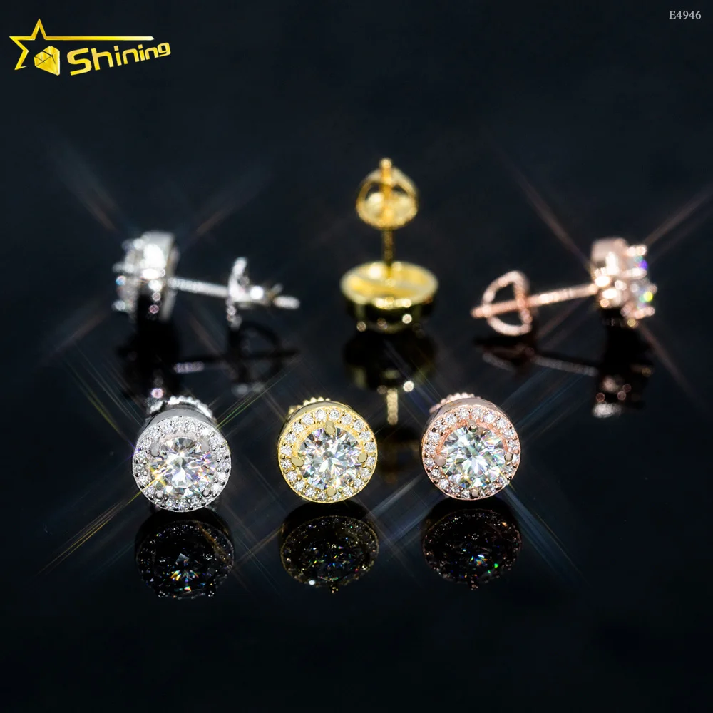Fine Jewelry Screw Back Luxury Gold Plated 925 Sterling Silver Iced Out VVS Moissanite Diamond Stud Earrings
Fine Jewelry Screw Back Luxury Gold Plated 925 Sterling Silver Iced Out VVS Moissanite Diamond Stud Earrings