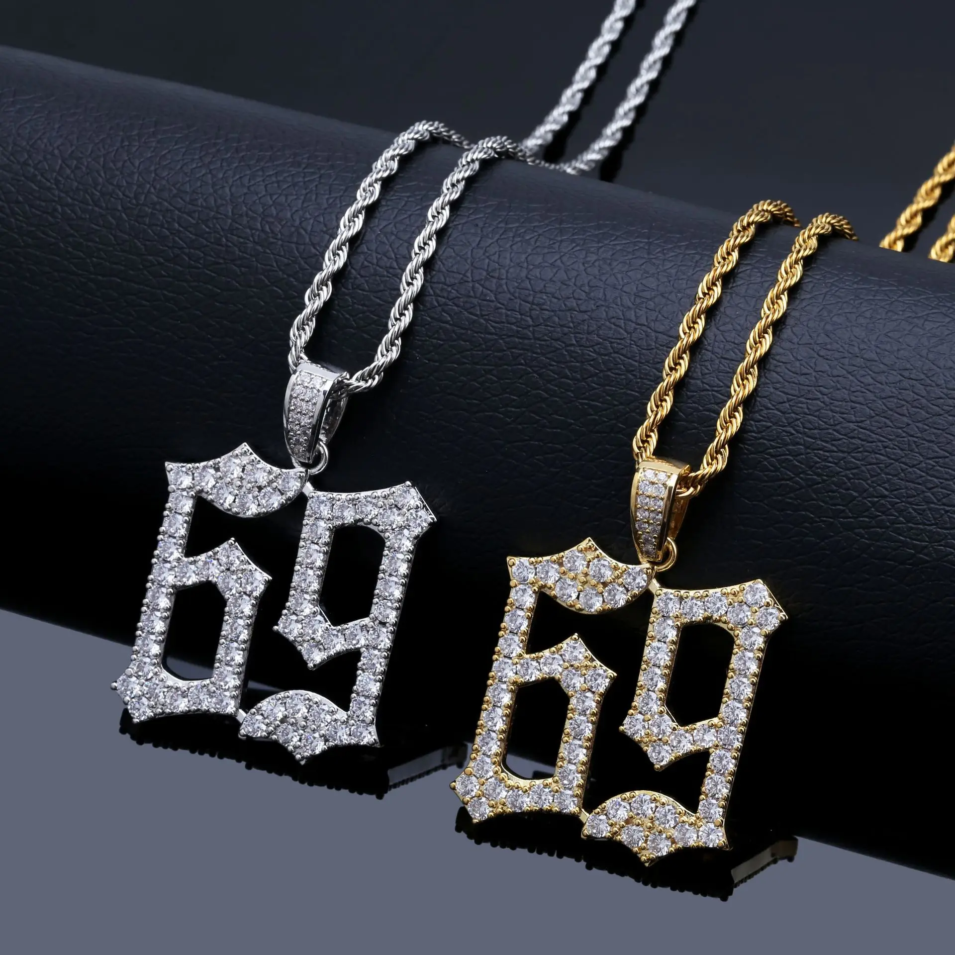 Men's Hip Hop Necklace Fashion 69 Saw Necklace Cubic Zircon Gold Silver color Horror Movie Theme Digit Number Pendant Iced Out, Multi color
Men's Hip Hop Necklace Fashion 69 Saw Necklace Cubic Zircon Gold Silver color Horror Movie Theme Digit Number Pendant Iced Out, Multi color