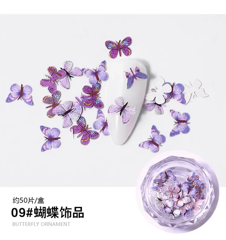 New Butterfly Sequins 3D Nail Art Decorations Emulational Design Japanese Style Manicure Design Accessories
New Butterfly Sequins 3D Nail Art Decorations Emulational Design Japanese Style Manicure Design Accessories