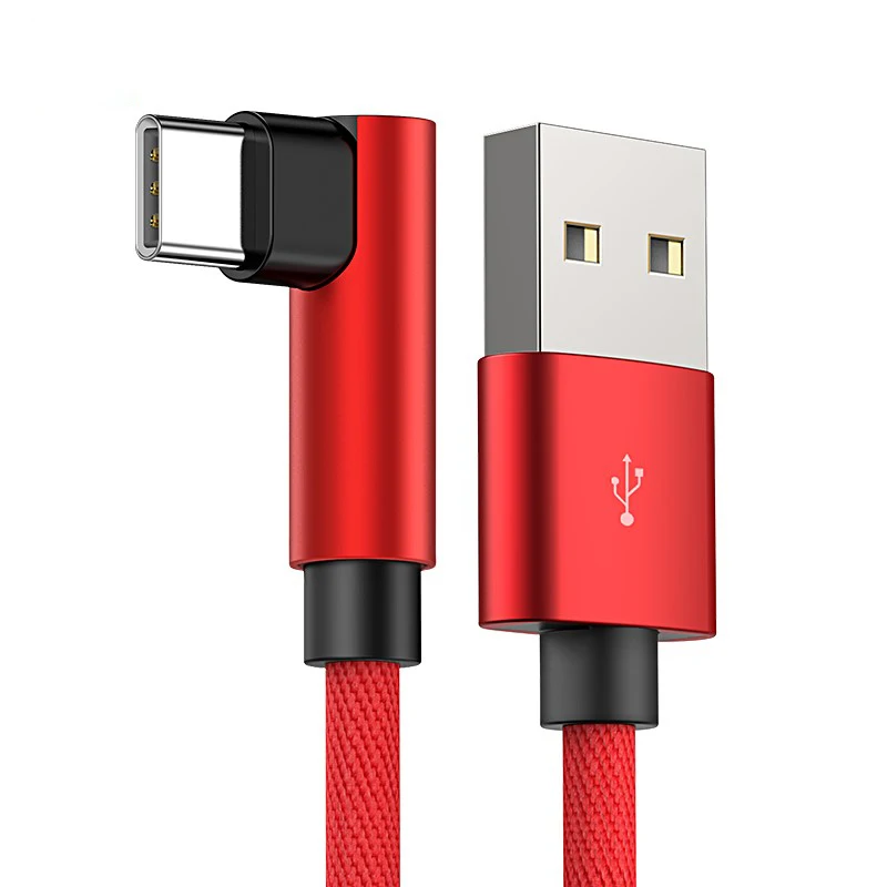 90 Degree USB Fast Charging Type C Data Cable For Samsung HTC Xiaomi Mobile Phone Elbow Charger Cable
90 Degree USB Fast Charging Type C Data Cable For Samsung HTC Xiaomi Mobile Phone Elbow Charger Cable